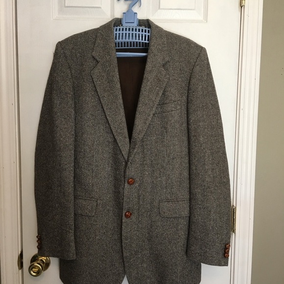 Aldo Rossini Classic Gray Men's Blazer Sz 42. Wool, Silk, Poly, Alpaca - Picture 1 of 13